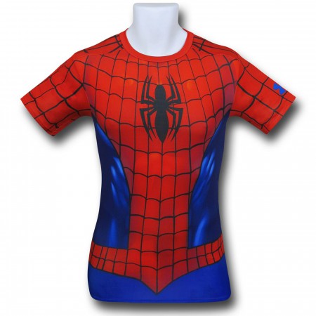 Spiderman Costume Under Armour Compression T-Shirt