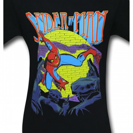 Spiderman Over The Moon Men's T-Shirt