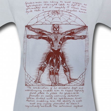 Spiderman Vitruvian Web-Head 30 Single T-Shirt