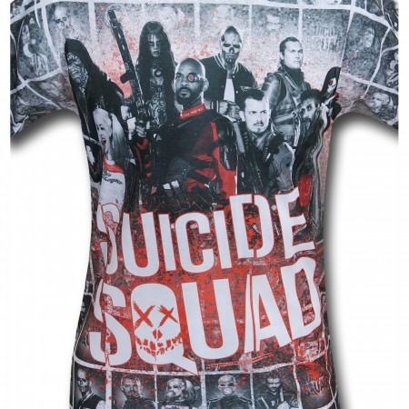 Suicide Squad Splatter Sublimated Men's T-Shirt