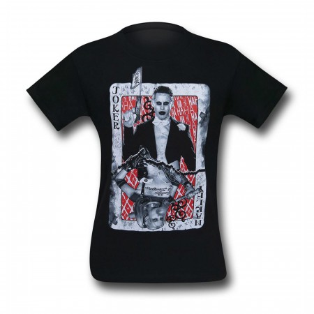 Suicide Squad Joker & Harley Quinn Card Men's T-Shirt