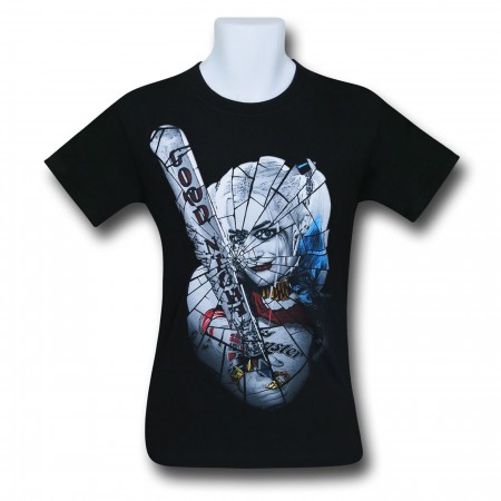 Suicide Squad Harley Quinn Shattered Glass Men's T-Shirt