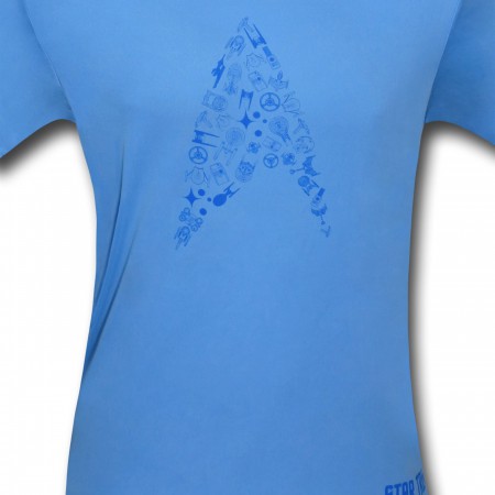 Star Trek Insignia Blue Running Shirt
