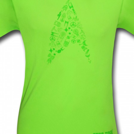 Star Trek Insignia Green Running Shirt