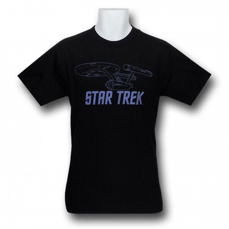 Star Trek Blue Line Enterprise T-Shirt