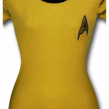 Star Trek Women's Command Uniform Ringer T-Shirt
