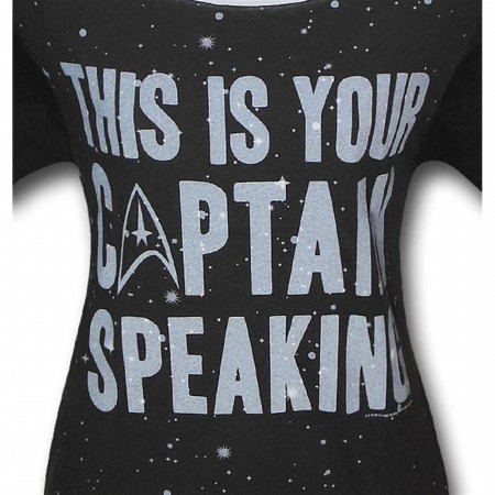 Star Trek Captain Speaking Women's T-Shirt
