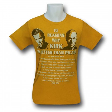 Star Trek Kirk Is Better 30 Single T-Shirt