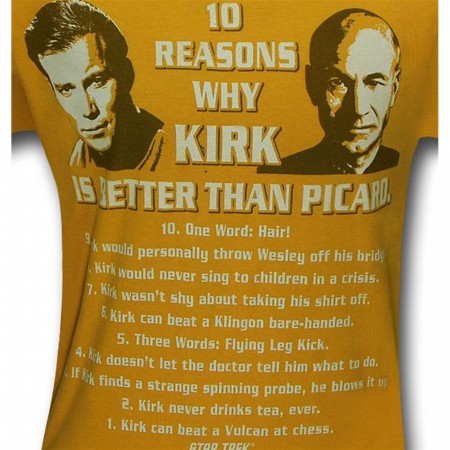 Star Trek Kirk Is Better 30 Single T-Shirt