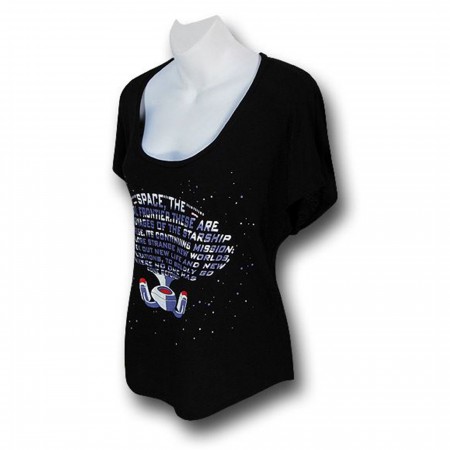 Star Trek Enterprise Text Dolman Women's T-Shirt
