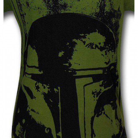 Star Wars Boba Fett Helmet Olive 30 Single T-Shirt