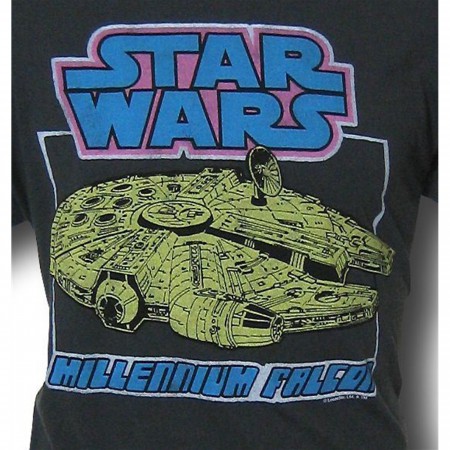 Star Wars Black Millenium Falcon Junkfood T-Shirt