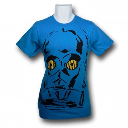 Star Wars Blue C3-PO (30 Single) T-Shirt