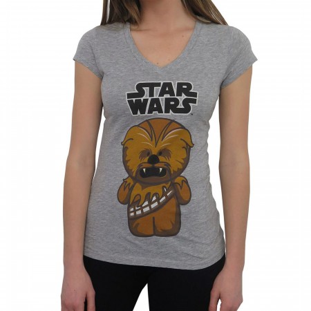 Star Wars Cute Chewbacca Women's V-Neck T-Shirt