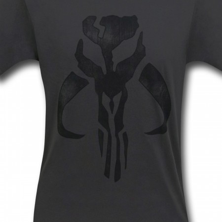 Star Wars Grey Mandalorian Crest 30 Single T-Shirt