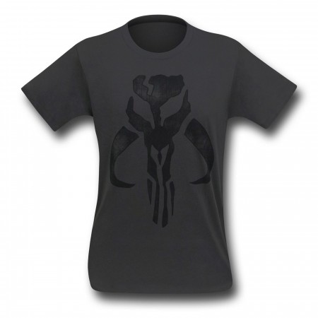 Star Wars Grey Mandalorian Crest 30 Single T-Shirt