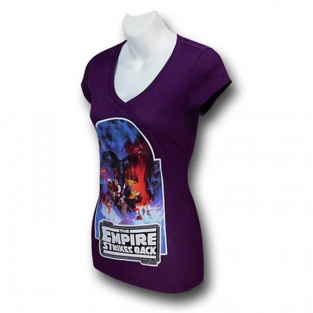 Star Wars Empire Strikes Back Women's V-Neck T-Shirt