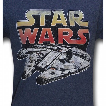Star Wars Distressed Millennium Falcon T-Shirt