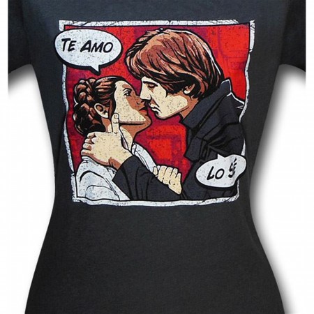 Star Wars Han and Leia Te Amo Women's T-Shirt