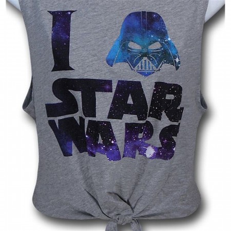 Star Wars Women's Vader Logo Tie T-Shirt