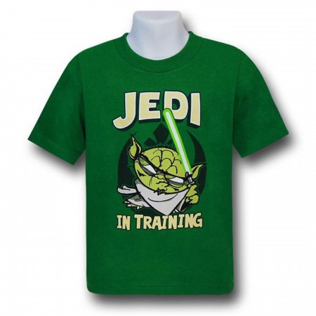 Star Wars Yoda Jedi In Training Kids Green T-Shirt