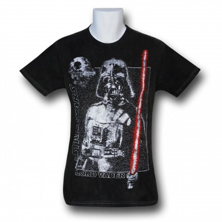 Star Wars Lord Vader Black Wash T-Shirt