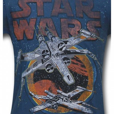 Star Wars X-Wing Squadron Light Navy T-Shirt