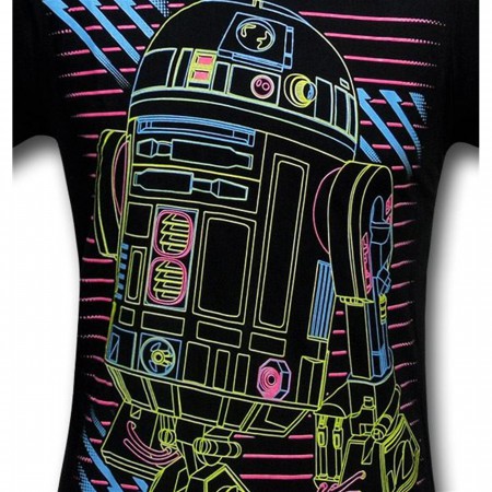 Star Wars Fluorescent R2-D2 30 Single T-Shirt