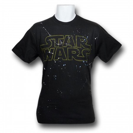 Star Wars Paint Splatter Logo Junk Food T-Shirt