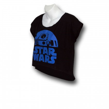 Star Wars R2D2 Head Women's Midriff T-Shirt