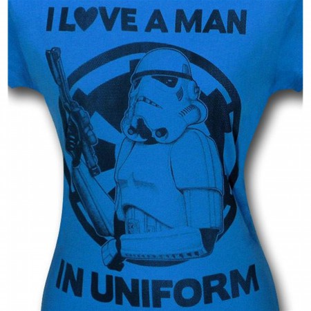 Star Wars Man In Uniform Juniors T-Shirt