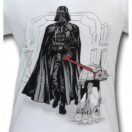 Vader Walking Imperial Walker T-Shirt