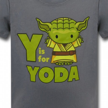 Star Wars Y is for Yoda Toddler T-Shirt