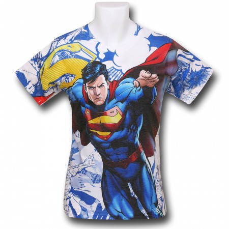 Superman Action Hero Sublimated T-Shirt