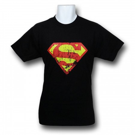 Superman Black Eroded Symbol T-Shirt