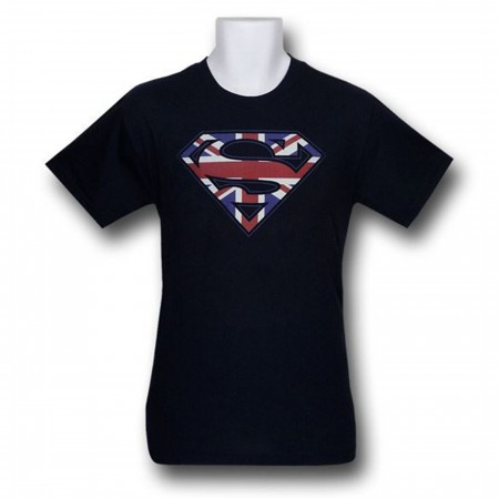 Superman Symbol T-Shirt British Flag
