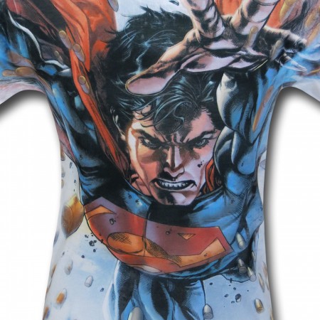 Superman Bullets In The Sky Sublimated T-Shirt
