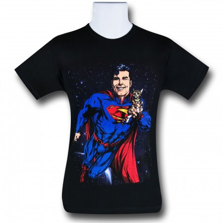 Superman Saves A Kitty T-Shirt