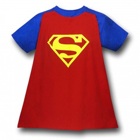 Superman Costume with Muscles and Cape T-Shirt