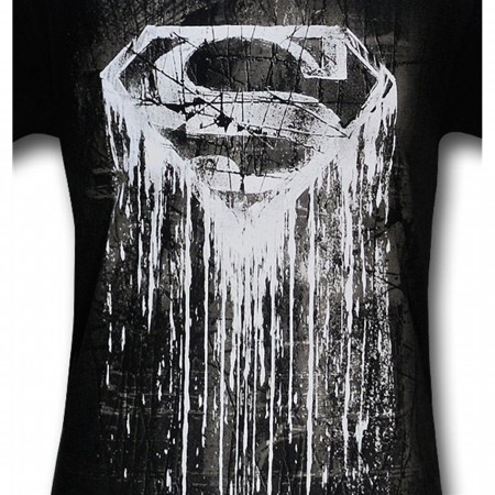 Superman Dark Symbol Streaking T-Shirt