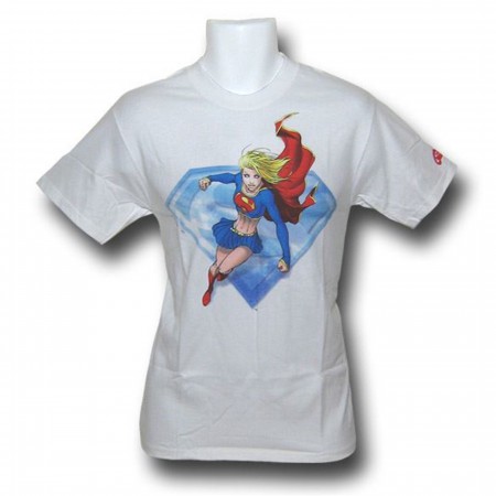 Supergirl White Adult T-Shirt Michael Turner