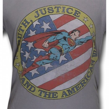 Superman Truth Justice Circle Trunk T-Shirt