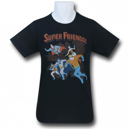 Super Friends Super Sprint Black T-Shirt