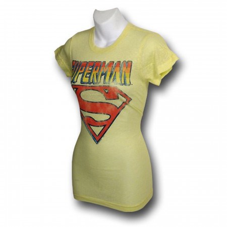 Superman Shear Logo Women's Junk Food T-Shirt