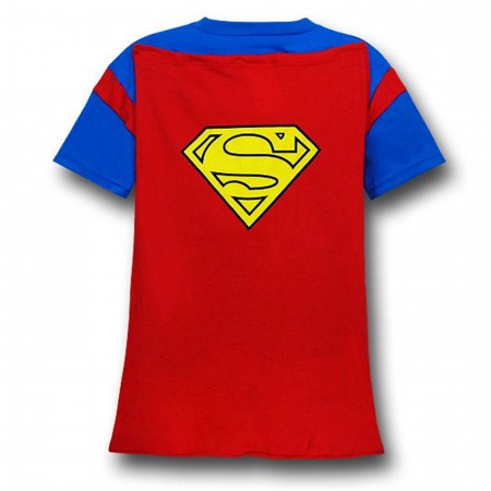 Superman Kids Blue Caped Costume T-Shirt