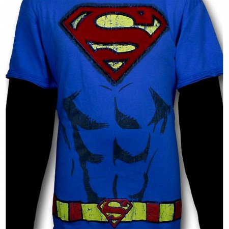 Superman Kids Costume 30s Long Sleeve T-Shirt