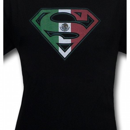 Superman Kids Mexican Flag Symbol T-Shirt