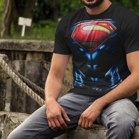 Superman Man of Steel Armor Costume T-Shirt