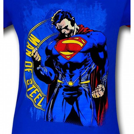 Superman Man of Steel Image Kids T-Shirt