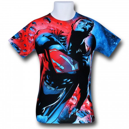 Superman Space Flight Sublimated T-Shirt